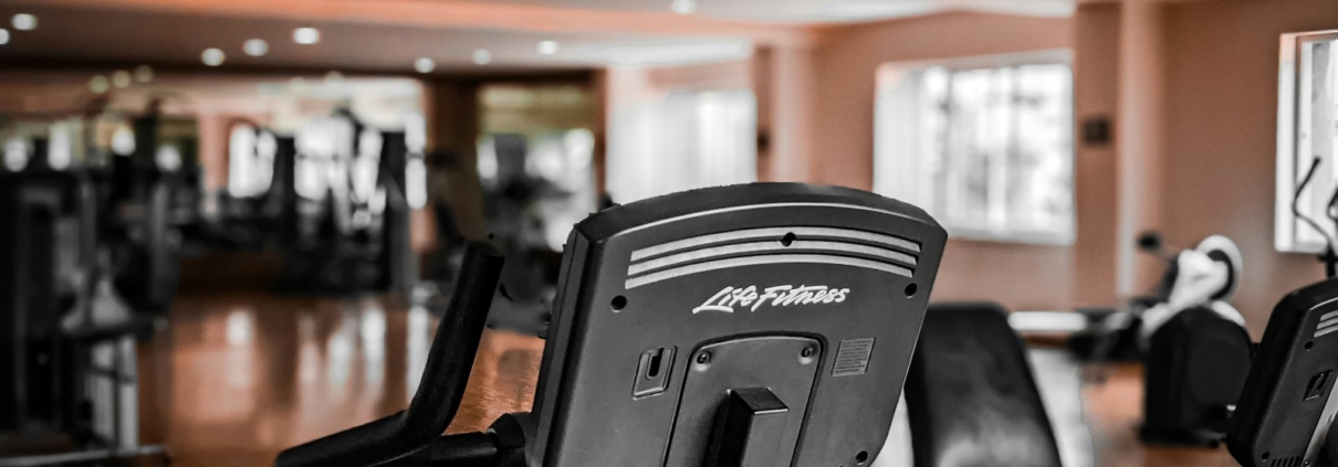 black and gray exercise equipment