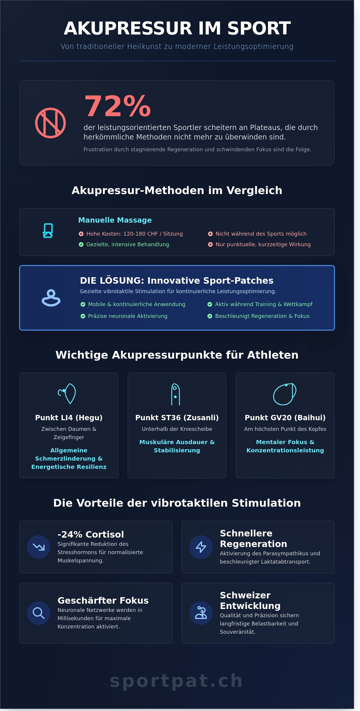 Akupressur im Sport: Leistungssteigerung und Regeneration durch haptische Reize