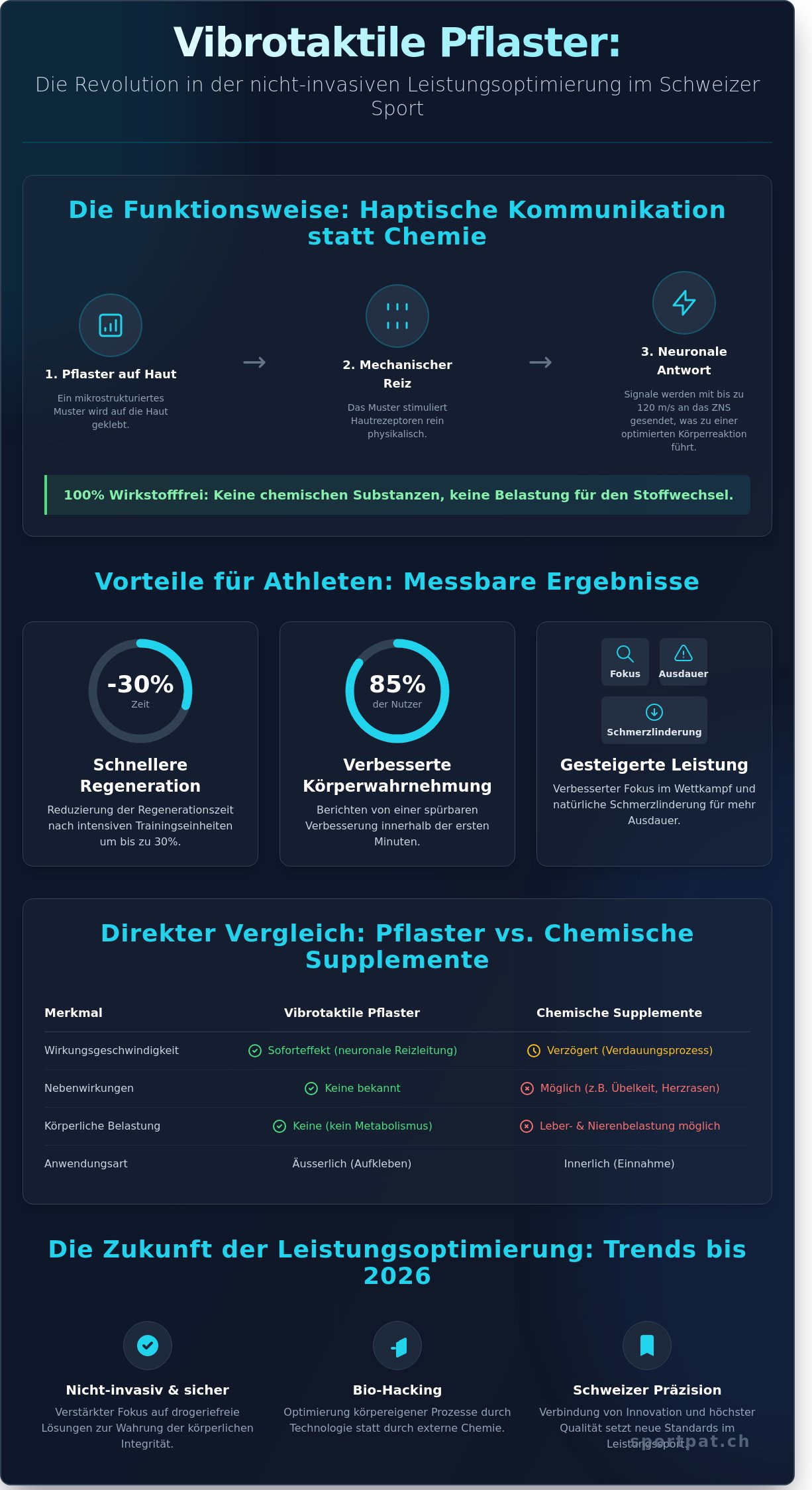 Vibrotaktile Pflaster im Sport: Innovative Leistungsoptimierung durch haptische Reize