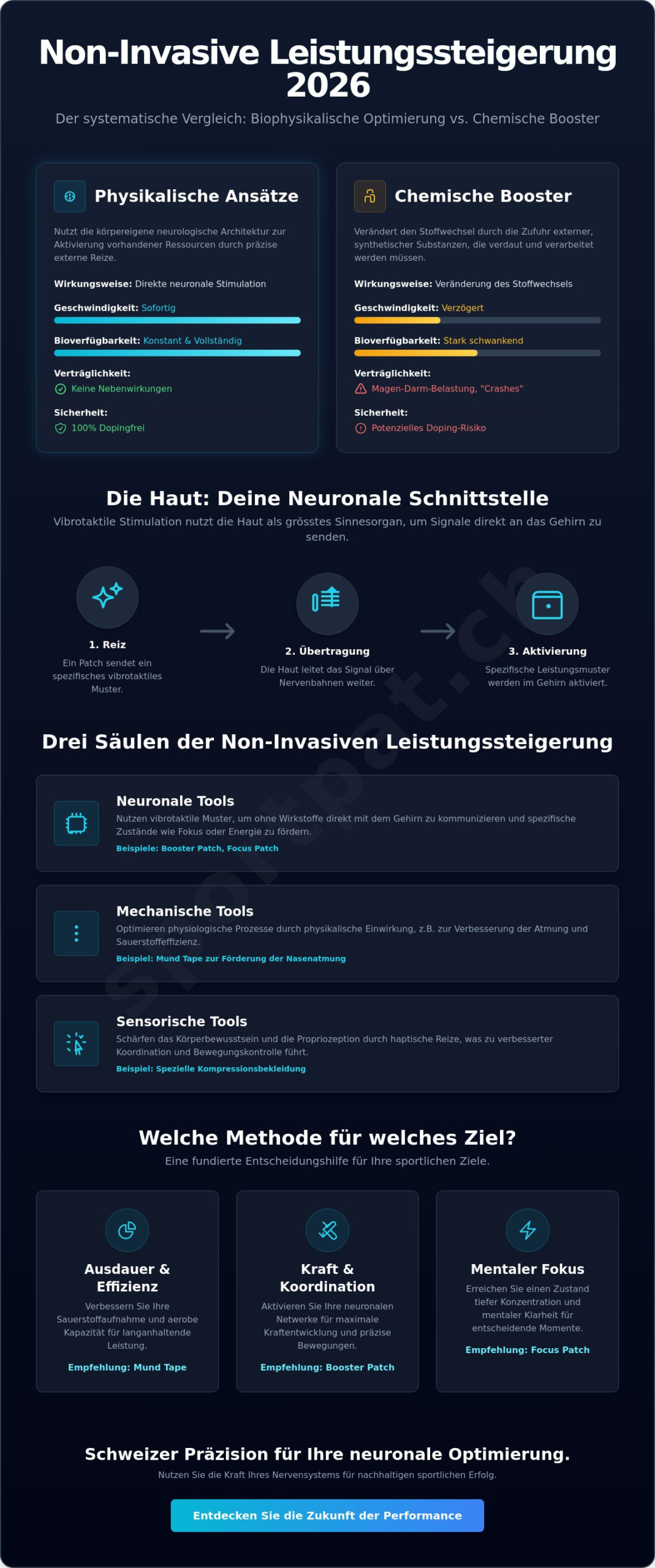 Non-invasive Leistungssteigerung: Methoden und Technologien im Vergleich 2026